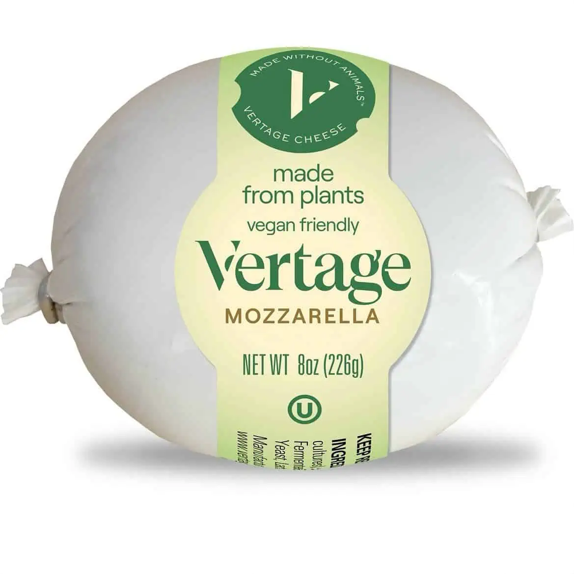 Premium plant-based Mozzarella cheese