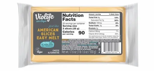 Faster melting vegan American cheese