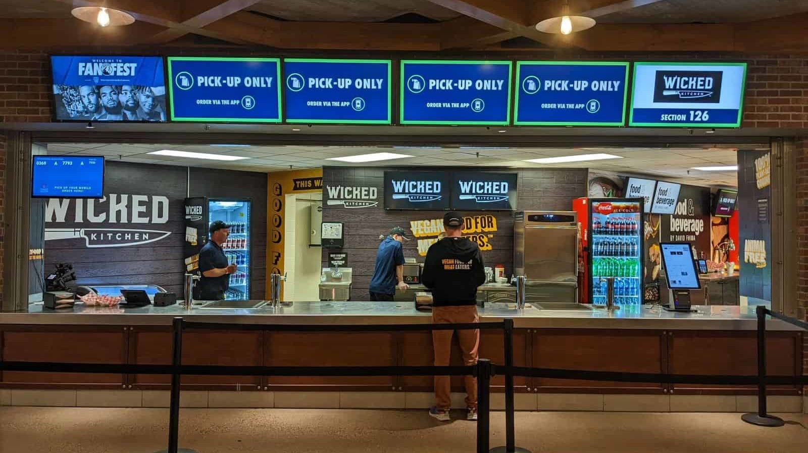 Wicked Kitchen plant-based concession stand