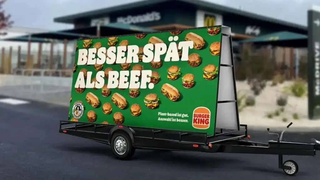 BURGER KING ad truck