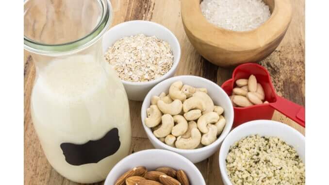Pflanzenmilch verschiedene Pflanzenmilchsorten