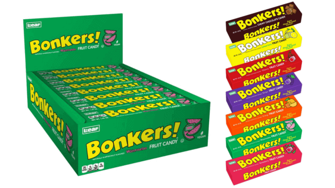 Kult-Kaubonbon Bonkers bald vegan Kult-Kaubonbon Bonkers in verschiedenen Geschmacksrichtungen