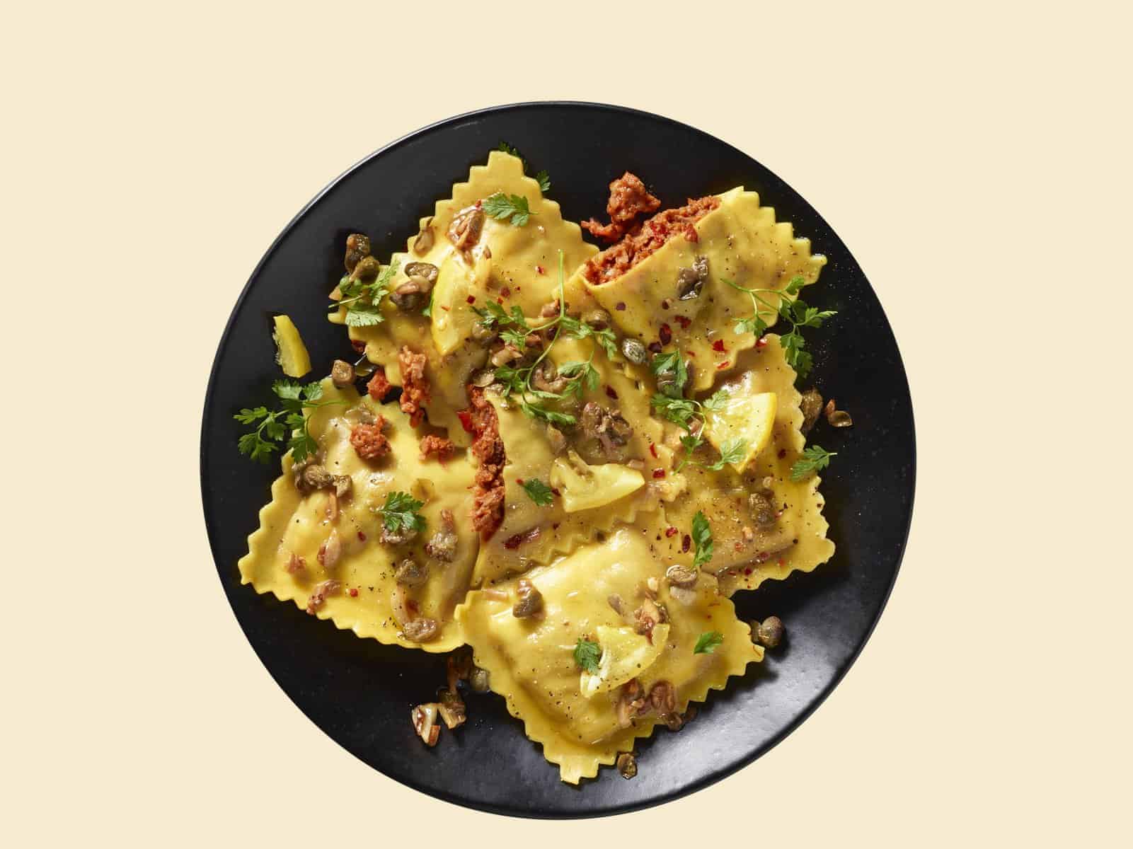 Reino Unido Meatless Farm lanza la primera marca de pasta rellena de